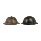 Two British helmets similar to Mk II, 1930s - 1940s