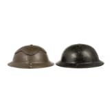 Two British helmets similar to Mk II, 1930s - 1940s