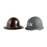 Drei Helme der US Navy