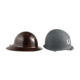 Drei Helme der US Navy