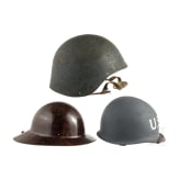 Drei Helme der US Navy