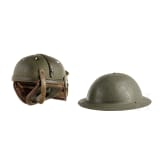 F&uuml;nf milit&auml;rische Helme, USA