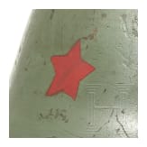 Zwei Stahlhelme mit rotem Stern, Jugoslawien, 1940er - 1960er Jahre