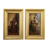Zwei Historismus-Portraits adliger Herren des 17. Jhdts.