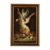 F. Fuchs - ein Paar Jagdstillleben, deutsch, 19. Jhdt.