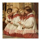 Ministranten beim Gebet, Gem&auml;lde, um 1900