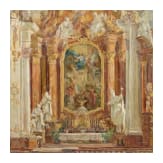 Hans Schilcher (1879 - 1951) - Kircheninterieur