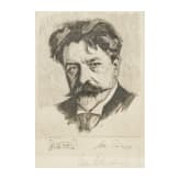 John Philipp - signiertes Bildnis des Dirigenten Arthur Nikisch