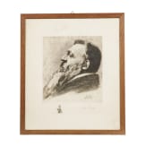John Phillipp - Auguste Rodin im Profil nach links, 1909