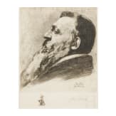 John Phillipp - Auguste Rodin im Profil nach links, 1909