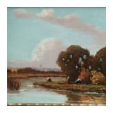Josef M&uuml;hlbeck - zwei Landschaften, M&uuml;nchen, fr&uuml;hes 20. Jhdt.