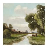 Josef M&uuml;hlbeck - zwei Landschaften, M&uuml;nchen, fr&uuml;hes 20. Jhdt.
