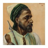 Oscar Meyer-Elbing (1866 - ca. 1930) - Portrait eines Orientalen, datiert 1895