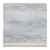 Henning Hougaard (1922-95), Gem&auml;lde "Elche im Schnee"