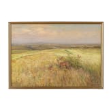 Albert Holz - Wiesenlandschaft mit Rehen, D&uuml;sseldorf, 20. Jhdt.