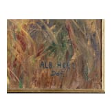 Albert Holz - Wiesenlandschaft mit Rehen, D&uuml;sseldorf, 20. Jhdt.