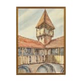 Zwei Grafiken mit architektonischen Darstellungen, 20. Jhdt.