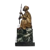 Bronzefigur eines arabischen Kriegers, Wien, um 1900