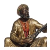 A Viennese bronze figure of an Arabic soldier, circa 1900