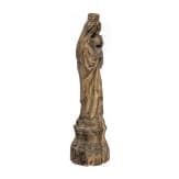 H&ouml;lzerne Statuette einer Madonna, Nordeuropa, 18. Jhdt.