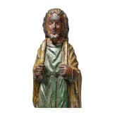 Geschnitzte Heiligenfigur, deutsch, 19. Jhdt.