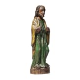 Geschnitzte Heiligenfigur, deutsch, 19. Jhdt.