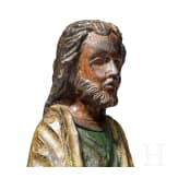 Geschnitzte Heiligenfigur, deutsch, 19. Jhdt.