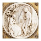 Edward William Wyon (1811-85) - Relief mit galanter Szene, England, datiert 1848