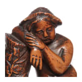 A French boxwood carving of a boy, 1st half of the 19th century