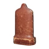 Kleiner Reisealtar in ma&szlig;gefertigtem Lederfutteral, deutsch, um 1900