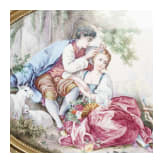 Schmuck-Schatulle mit Emailleplakette, Wien, um 1830