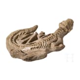Versteinerter junger Dinosaurier