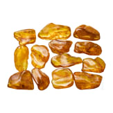 20 amber stones with inclusions, Baltic area