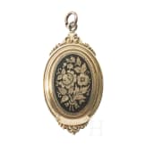 Biedermeier-Medaillon, um 1860