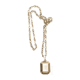 Goldkette mit Rauchtopas, um 1950