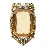 Goldkette mit Citrin, um 1900