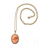 Goldkette mit Kamee, um 1890
