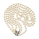 Perlenkette mit Saphiren und Diamanten