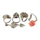 Sechsteiliges Modeschmuck-Konvolut