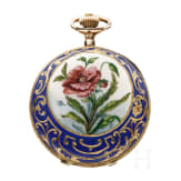 Kleine Jugendstil-Taschenuhr mit Emaille, Paris, um 1900