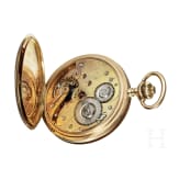Goldene Herrentaschenuhr (Savonette), System Glash&uuml;tte, um 1900