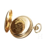Goldene Herrentaschenuhr (Savonette), System Glash&uuml;tte, um 1900