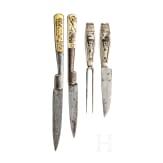 Zwei Besteckteile und zwei Klappmesser, 19. Jhdt.