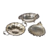 F&uuml;nf Silberk&ouml;rbe/-schalen, zwischen 1900 und 1930