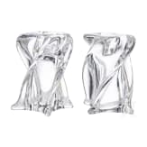 Set aus elf Schnapsgl&auml;sern sowie kleine Sammlung Leuchter, Frankreich, 20. Jhdt.