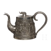 Silber-Teekanne, wohl Burma, um 1900