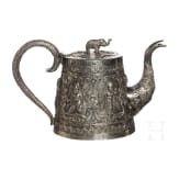 Silber-Teekanne, wohl Burma, um 1900
