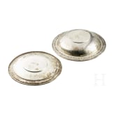 Sterling-Silver-Schale der Meriden Britannia Co. im Madame-d'Arblay-Stil und "Royal Rose"-Sterlingteller, USA, 20. Jhdt.