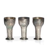 Drei Jugendstil-Pokale, Geislingen, WMF, um 1910