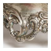 Zwei Aufsatzschalen mit Silberf&uuml;&szlig;en, B&ouml;hmen/deutsch, 19. Jhdt./um 1890